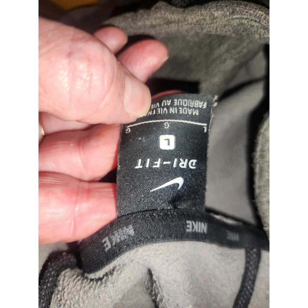Nike Therma-FIT Hoodie XL Gray Heather Fleece Pullover Sweatshirt‎ 912875-071